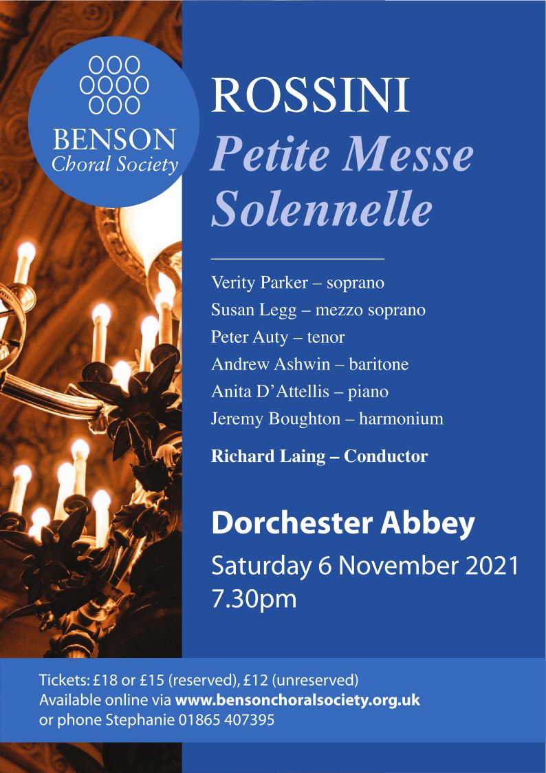 Winter Concert 2021 - Rossini Petite Messe Solennelle Winter Concert 2021 - Rossini Petite Messe Solennelle